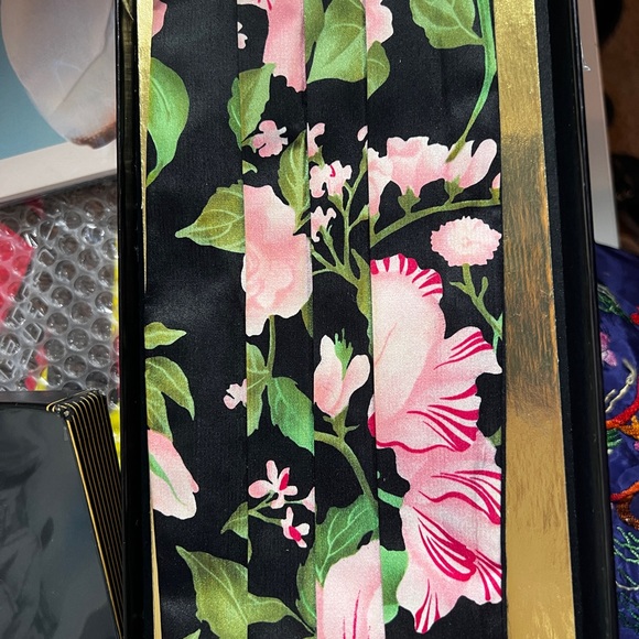 Lord West Crown Collection Flower print cumberbund - Picture 7 of 13